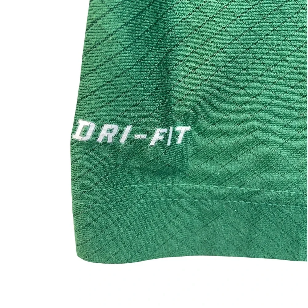 Nike Dri-FIT Polo Shirt Mens XXL Green Excellent‎ Diamond Grid Golf 380179-343